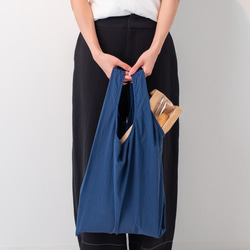 新色 ✧皺紋環保袋 [海軍藍，2 種尺寸可選] 第2張的照片