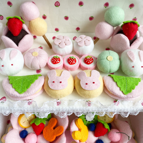 フェルト 和菓子屋さん その他雑貨 sopia 通販 14826699｜Creema(クリーマ)