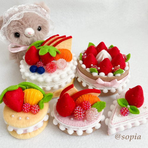 フェルトままごと ケーキ屋さん② おもちゃ・人形 sopia 通販 14826702