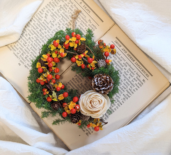 3日以内に発送します】手のひらサイズが可愛い！ツルウメモドキと  