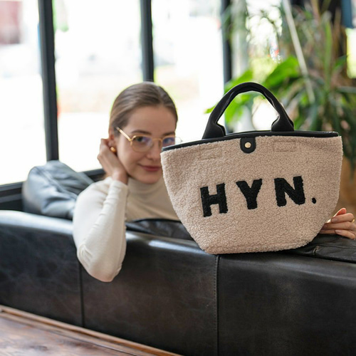 もこもこ可愛いボアバッグ Sサイズ HYNブラック 小さめ HAYNI [bearia