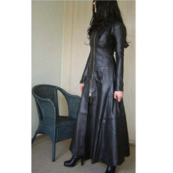 羊革・シープレザーロングドレス・マキシ Sheep Leather Long Dress