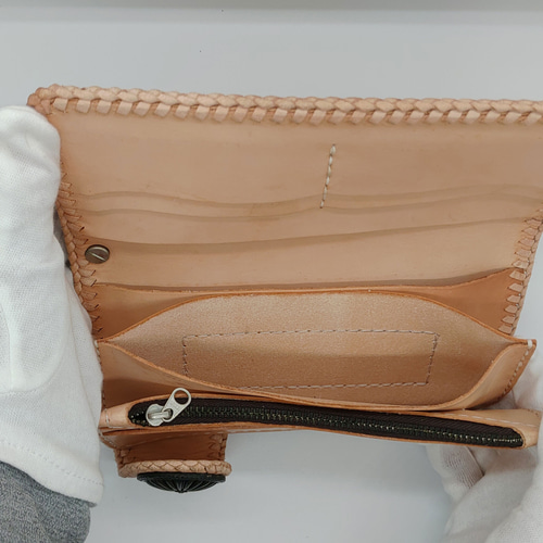 カービング財布 カービングウォレット ターコイズ ウォレットチェーン