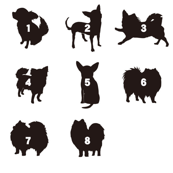 ウッドiphoneケース チワワのシルエット 柴犬のデザイン ポメラニアン柄 かわいいトイプードル ラブラドール フレン 2枚目の画像