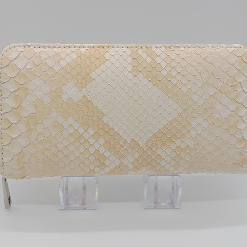 Z86 1枚革 無双 ダイヤモンドパイソン 長財布 新品 未使用 ラウンド