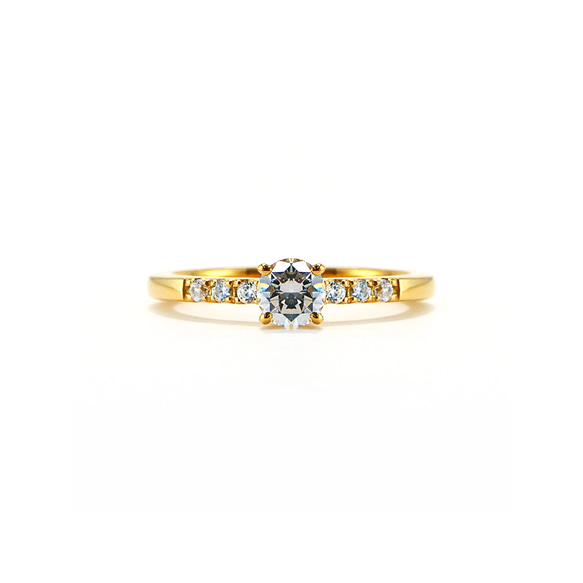 ◇受注制作◇婚約指輪 エンゲージリング セットリング ダイヤモンド モアサナイト モアッサナイト シリーズ003 6枚目の画像