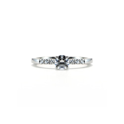 ◇受注制作◇婚約指輪 エンゲージリング セットリング ダイヤモンド モアサナイト モアッサナイト シリーズ003 5枚目の画像