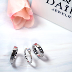 ◇受注制作◇婚約指輪 エンゲージリング セットリング ダイヤモンド モアサナイト モアッサナイト シリーズ003 3枚目の画像