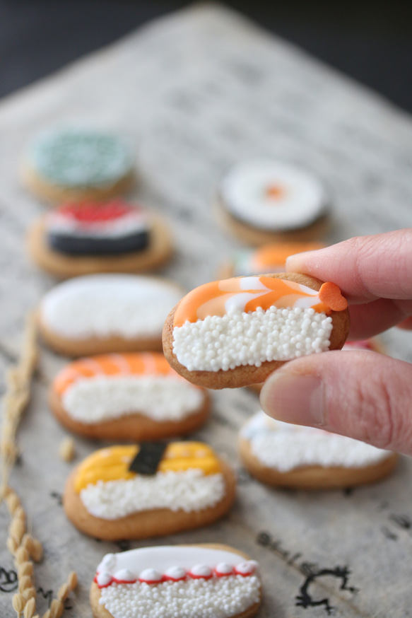 ミニチュアお寿司のアイシンググクッキー<sushi`s icingcookie> 4枚目の画像