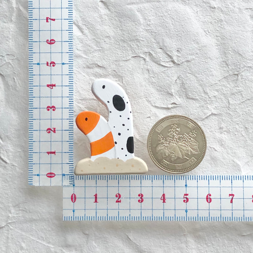 受注制作☆チンアナゴ＆ニシキアナゴ ブローチ/マグネット ブローチ