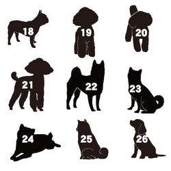 ウッドiphoneケース フレンチブルドッグのシルエット 柴犬のデザイン ポメラニアン柄 かわいいトイプードル 木製 4枚目の画像