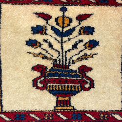 約30cm角パキスタン手織り絨毯　ミニラグ　ディスプレイにも 9枚目の画像
