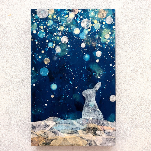 雪うさぎ アクリル原画 絵画 加藤晶子 通販 14827954｜Creema(クリーマ)