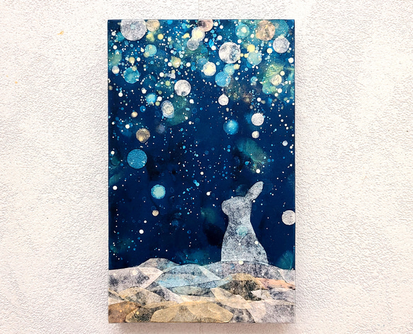 雪うさぎ アクリル原画 絵画 加藤晶子 通販 14827954｜Creema(クリーマ)