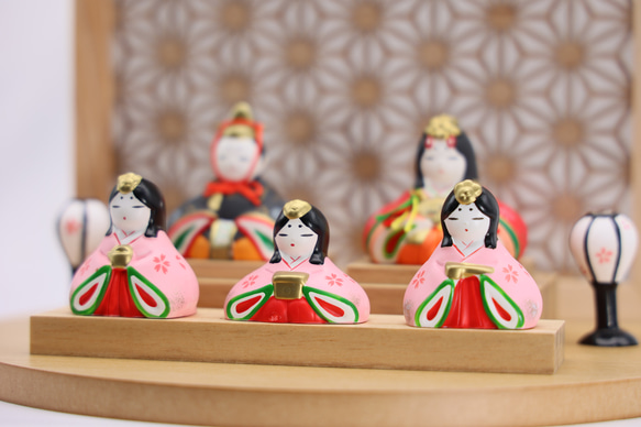 【数量限定】ひな人形　ひな祭り　Hina festival　小さいひな人形　フルセット 6枚目の画像