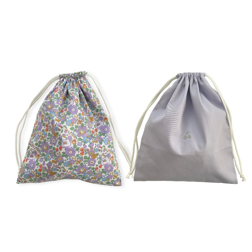 入園入学セット リバティタナローン ベッツィパープル レッスンバッグ