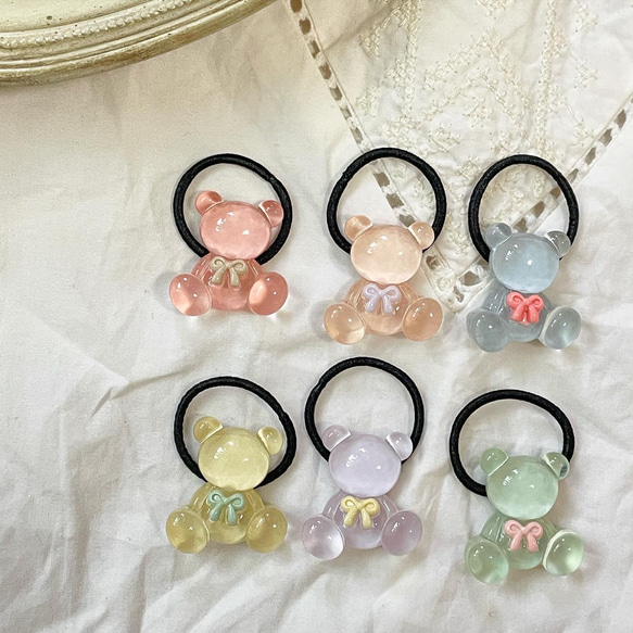 キッズ ヘアゴム ヘアピン ヘアアクセサリー 赤ちゃん クマ 雑貨 