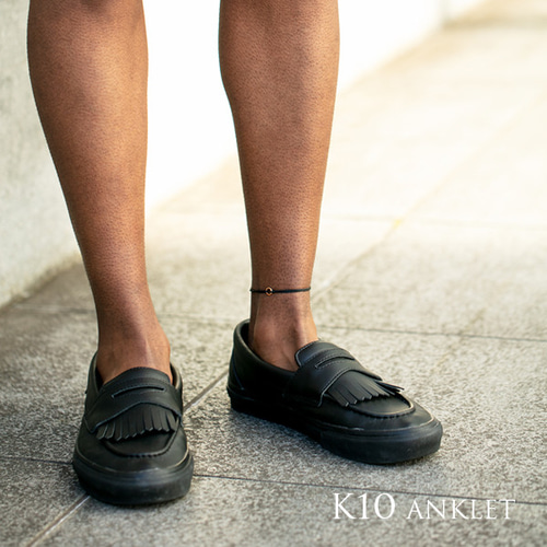 K10 ゴールド アンクレット つけっぱなし ペア メンズ