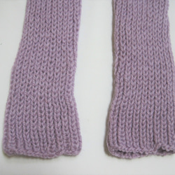 レッグウォーマー ウール100％ 手編み　やっぱりウールは肌触りが良く暖かい！K588 5枚目の画像