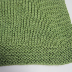 ウール100％　手編みで高品質の半袖セーター　S069 13枚目の画像