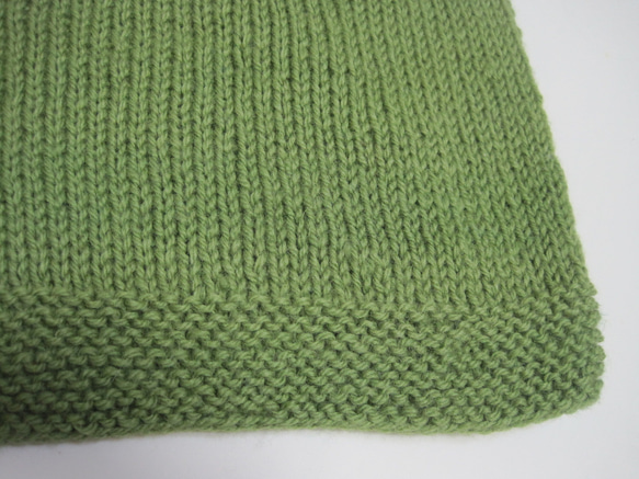 ウール100％　手編みで高品質の半袖セーター　S069 13枚目の画像