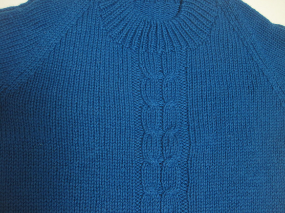 ウール100％　手編みで高品質の半袖セーター　S072 10枚目の画像