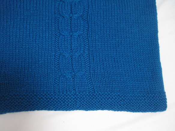 ウール100％　手編みで高品質の半袖セーター　S072 12枚目の画像