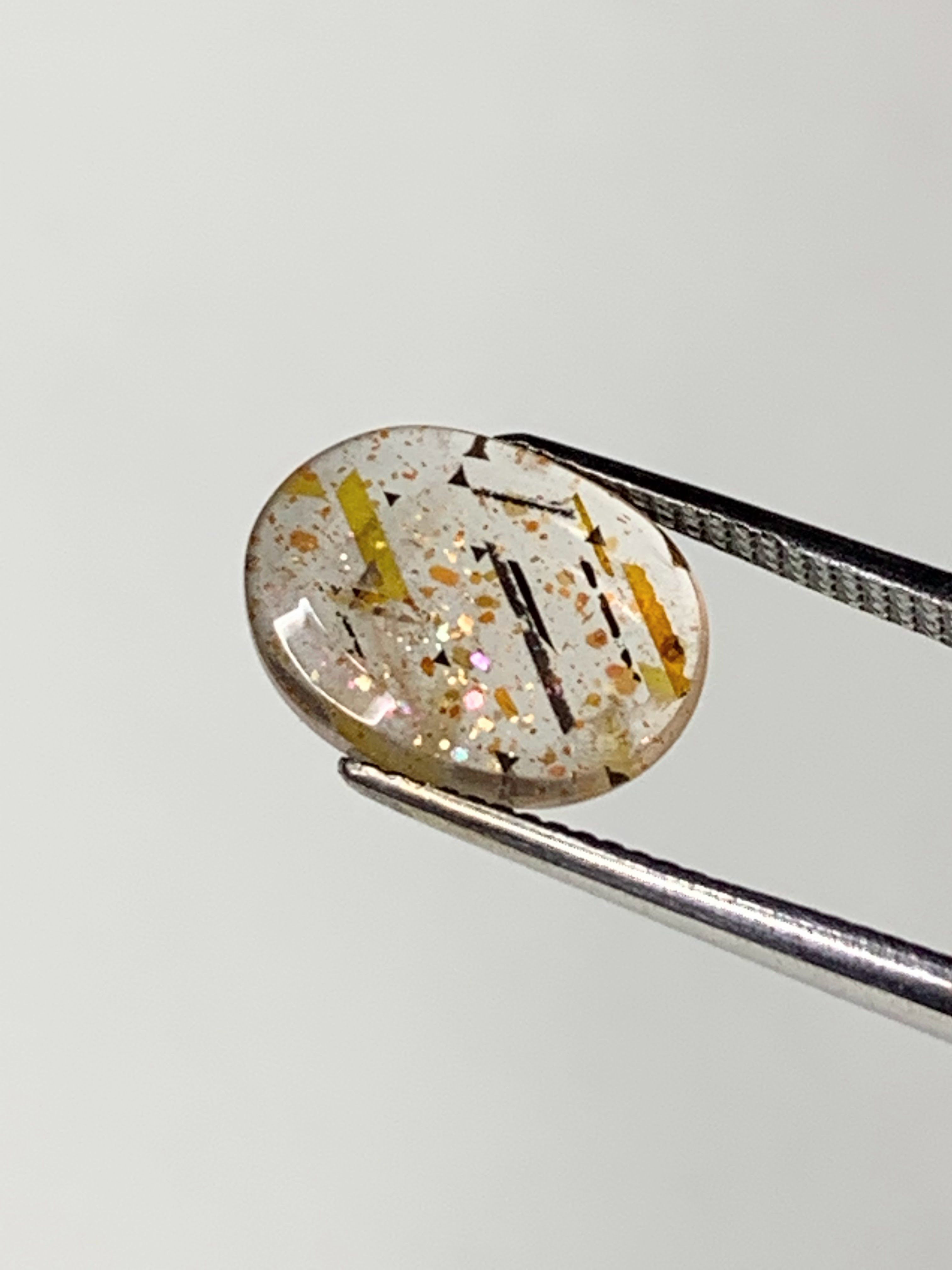 希少石 Rainbow Lattice Sunstone No.4 ルース