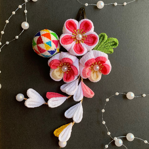 お値下げ☆成人式 髪飾り 巻きおろしヘアスタイル モード振袖用