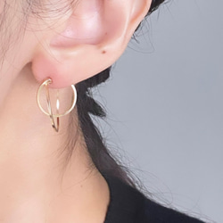 12/25まで【Creema限定】【クリスマスコフレ2023】Fun & box chain ear cuff 2枚目の画像