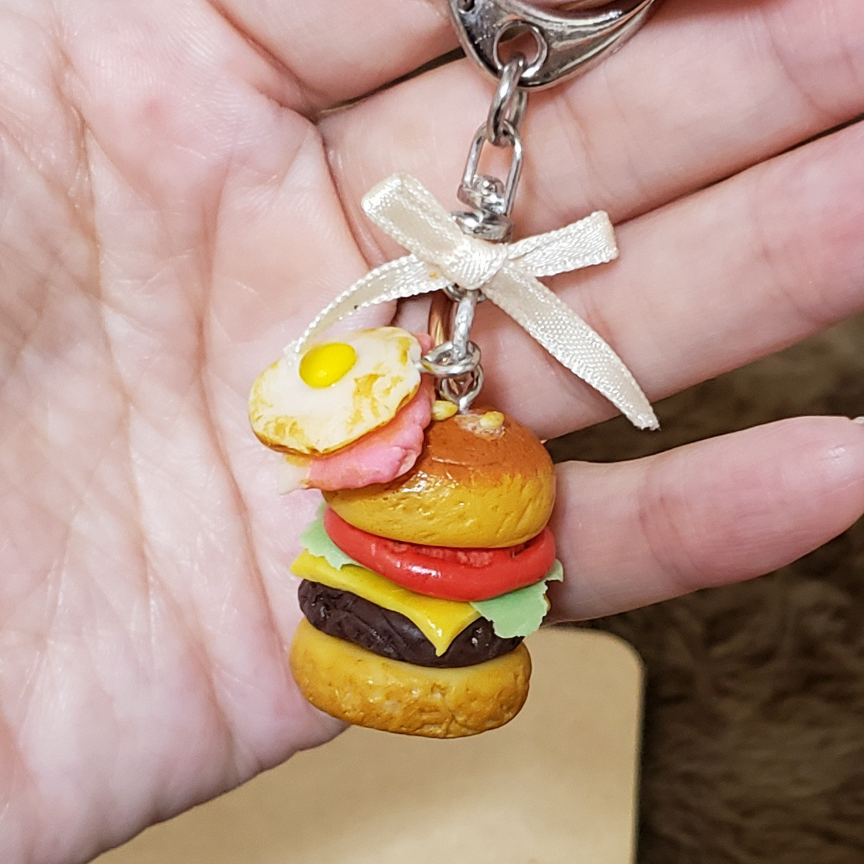 キーホルダー ハンバーガー 食品サンプル フェイクフード