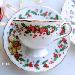 受注制作【リニューアル☃❄︎】キラキラ煌めくクリスマスリースカップ