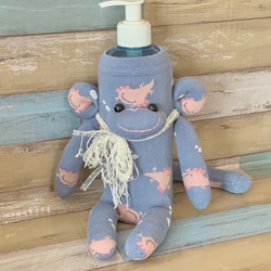 デニムリメイク ハートキーホルダー バックチャーム キーホルダー plum