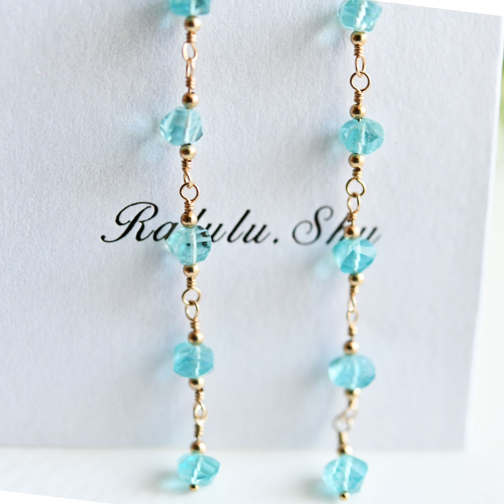 絆を強める・繋げる  アパタイト のピアス