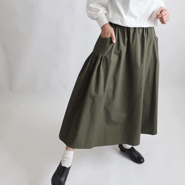 ラスト1 最終SALE 85cm 横ギャザー縦つまみ細工タック入