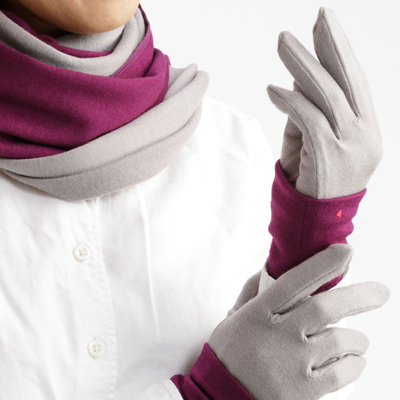 包郵【100%羊毛手套】102沙米色/讓你的手看起來很漂亮的手套 第6張的照片