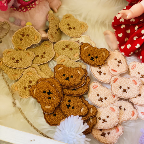 チェ・ウシク×AMI テディベア　ワッペン付き　韓国限定 チェウシク×AMI コラボ 韓国限定 ポップアップ テディベア 特典