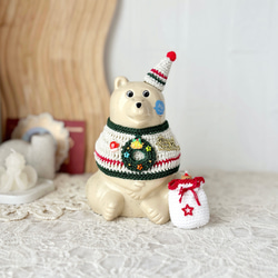 再販②しろくま貯金箱 メロンクリームソーダセット その他人形