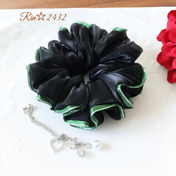 たっぷりボリュームファーシュシュ  アンティークグリーン☆ たっぷりボリュームファーシュシュ アンティークグリーン☆ 【公式通販】