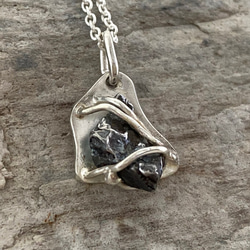 ◇隕石 (メテオライト）シルバーペンダント◇Meteorite Silver Pendant 2枚目の画像