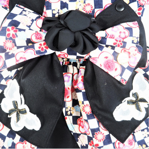 ワンピース ドレス 和柄 和装 着物風 ドックウェア 犬用 服 犬服