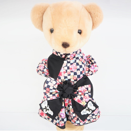 セール ワンピース ドレス 和柄 和装 着物風 ドックウェア 犬用 セール ワンピース ドレス 和柄 和装 着物風 ドックウェア 犬用