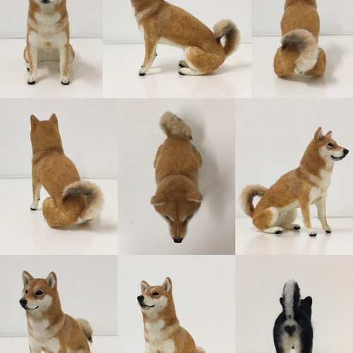 受注制作】羊毛フェルト 柴犬 犬 ペット作ります オーダーメイド