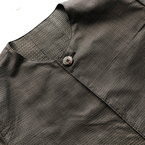 アンティーク大島紬のパッチワークコート リバーシブル 茶泥大島 龍郷