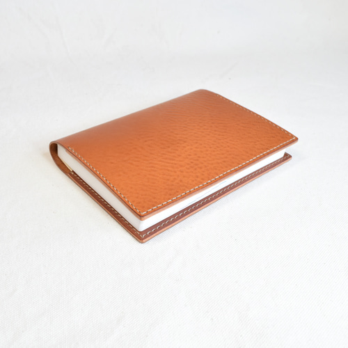 イタリアンレザーのA6サイズの手帳、ノート、文庫本カバー 手帳カバー