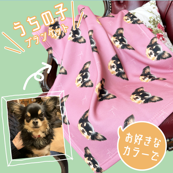犬猫用ハンドメイド♡ □MARIMADE□うちの子グッズ ブランケット ペット 写真 膝掛け