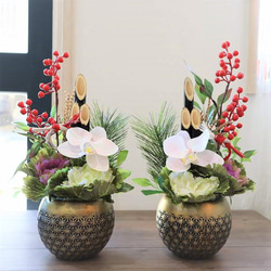 特集掲載』新春フラワーアレンジメント 門松 胡蝶蘭 玄関 贈り物 正月