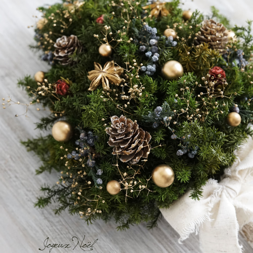 クリスマス・スワッグ（0322）～Christmas Tree～ 34X16 プリザーブド