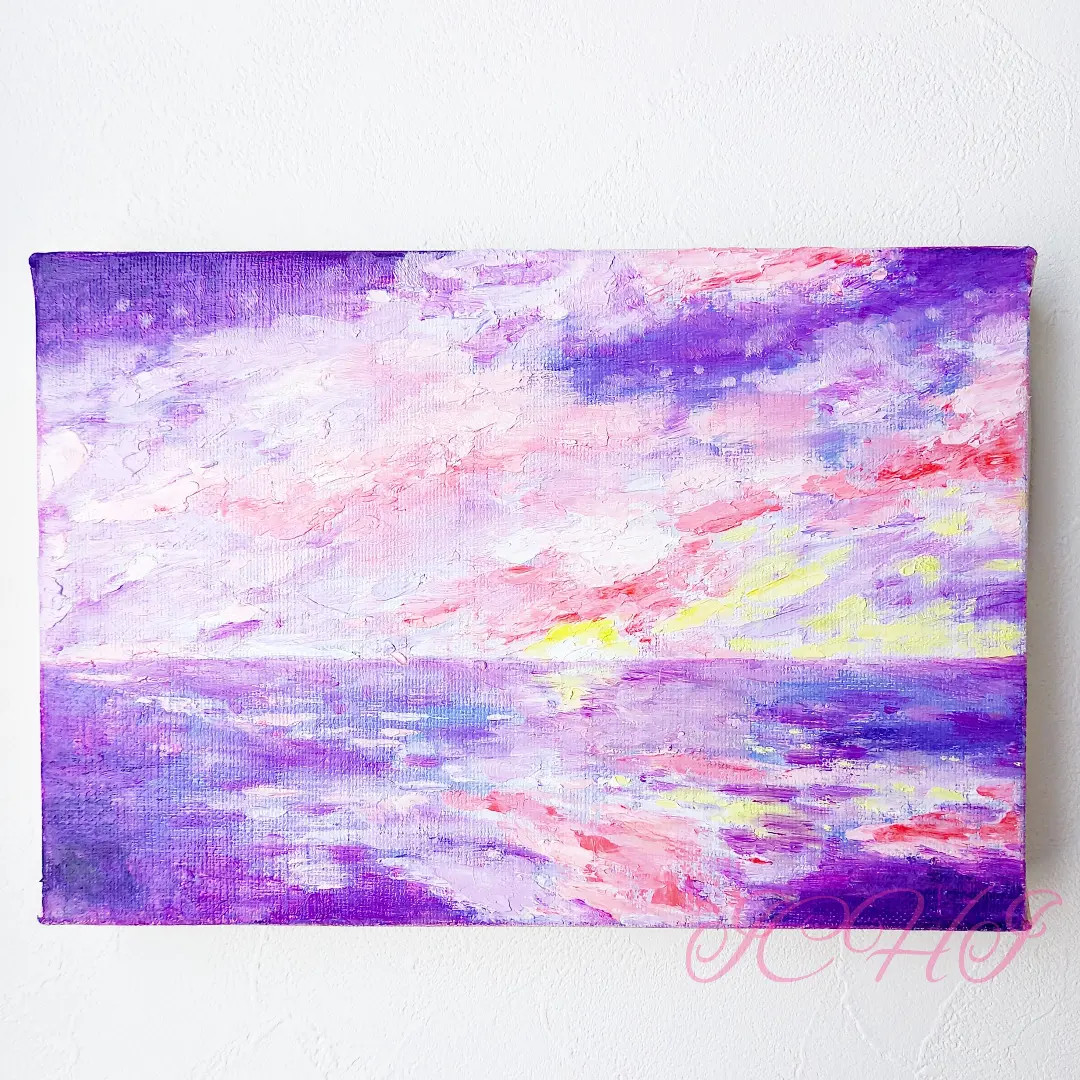 油絵(自作)　幻想的な、世界で１枚しかない油絵です。粗い筆遣いで描いてみました。 現在渋谷で展示中の作品「Kakurega」 この作品に忍ばせた遊び心