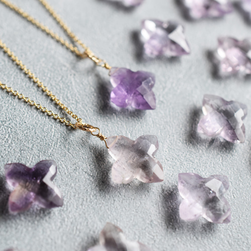 訳あり・SELECT】ピンクアメジスト / アメトリン フラワーカット  